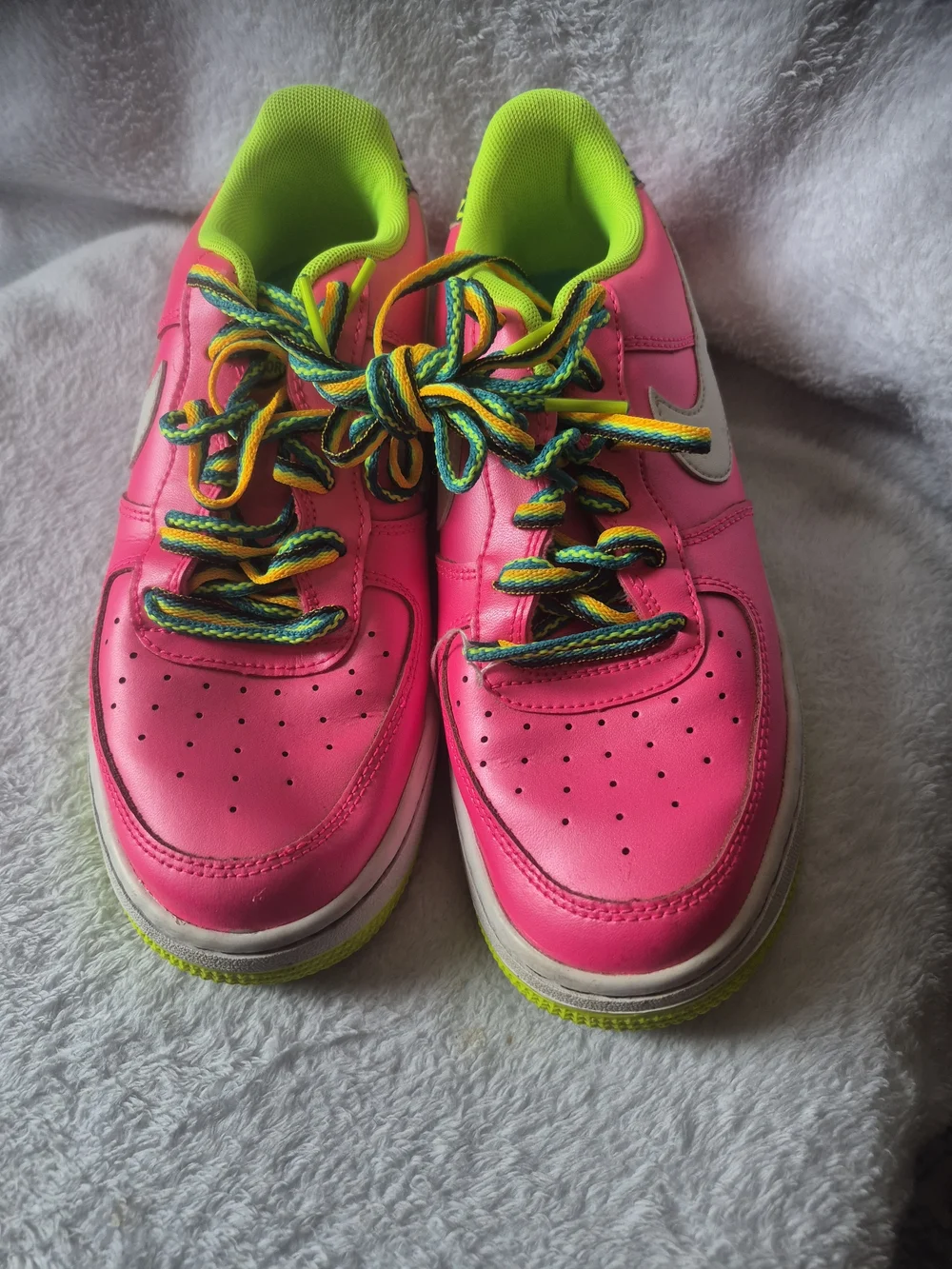 Kids Nike Neon Pink Athletic Sneakers - Bright Pink